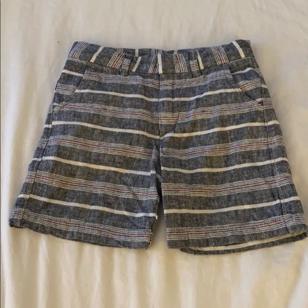 Gap stripe shorts, 50 cotton/ 50 linen, boys 5